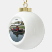 Ottawa-Ball oder Schneeflocke Keramik Kugel-Ornament (Rechts)