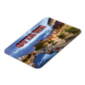 Ottawa bei Dämmerung Magnet (Linke Seite)
