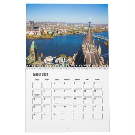 Ottawa-Canada Calendar Kalender (Mär 2026)