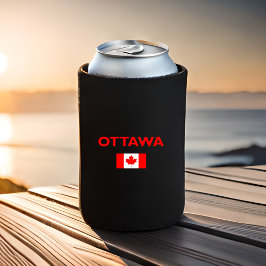 Ottawa Canada Canadian Flag Dark Color Dosenkühler