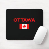 Ottawa Canada Canadian Flag Dark Color Mousepad (Mit Mouse)