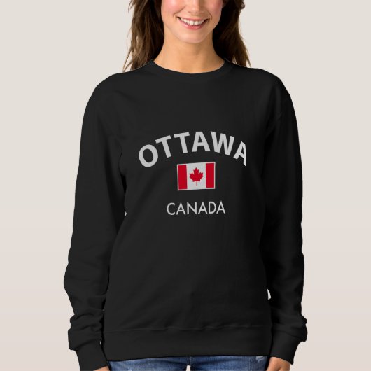 Ottawa Canada Flag Proud Canadian Sweatshirt (Vorderseite)