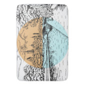 Ottawa Canada Illustration bath mattes Badematte (Vorderseite Vertikal)