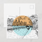 Ottawa Canada Illustration Postkarte (Vorne/Hinten)