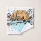 Ottawa Canada Illustration Tuch Set (Waschlappen)