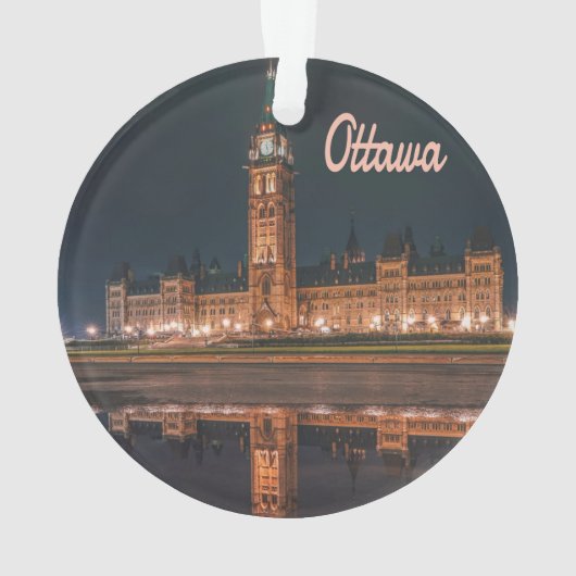 Ottawa Canada Ontario Ornament (Rückseite)