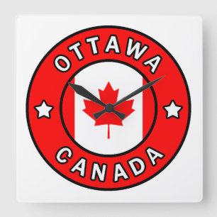 Ottawa Canada Quadratische Wanduhr