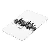 Ottawa Canada Skyline BW Magnet (Linke Seite)