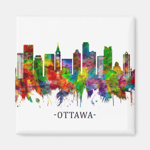 Ottawa Canada Skyline Magnet