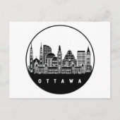 Ottawa Canada Skyline Postkarte (Vorderseite)