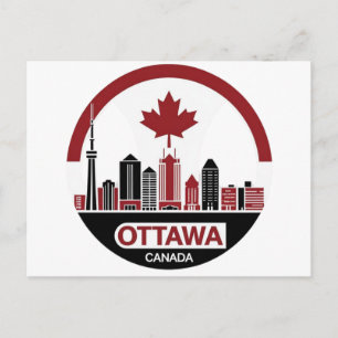 Ottawa Canada Skyline Postkarte