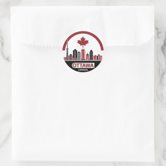 Ottawa Canada Skyline Sticker (Tasche)