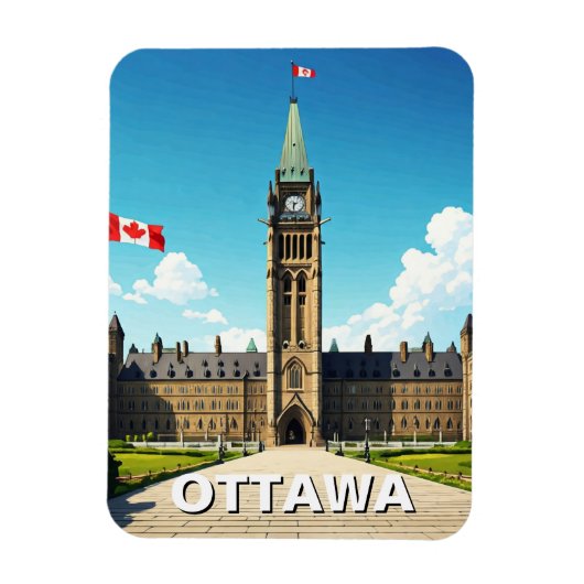 Ottawa Canada Travel Magnet (Vertikal)