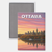 Ottawa Canada Travel Magnet (Vorderseite/Rückseite)