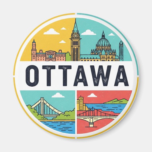 Ottawa Canada Travel Magnet (Vorne)