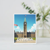 Ottawa Canada Travel Postkarte (Stehend Vorderseite)