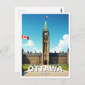 Ottawa Canada Travel Postkarte (Vorne/Hinten)