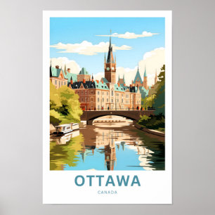 Ottawa Canada Travel Print Poster