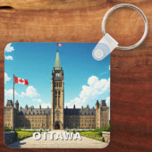 Ottawa Canada Travel Schlüsselanhänger (Rückseite)
