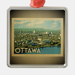 Ottawa Canada Vintage Travel Ornament Aus Metall