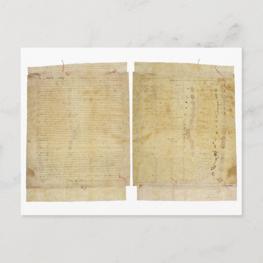 Ottawa Chippewa Wyandot Potawatomi Indischer Vertr Postkarte (Vorderseite)