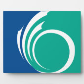 Ottawa City Flag on Plaque Fotoplatte (Vorderseite)