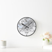 Ottawa Clock City Line Art Runde Wanduhr (Zuhause)