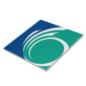 Ottawa Flag on Tile Fliese (Seite)