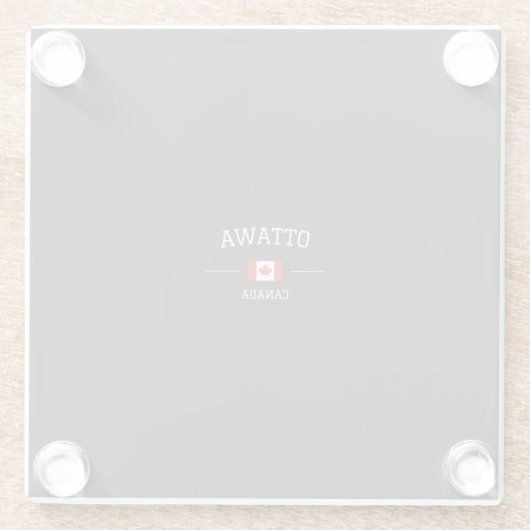 Ottawa Glasuntersetzer (Rückseite)