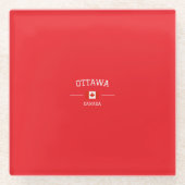 Ottawa Glasuntersetzer (Vorderseite)