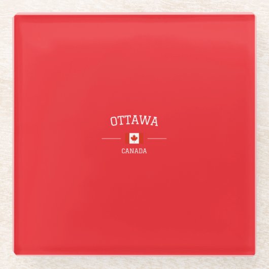 Ottawa Glasuntersetzer (Vorderseite)