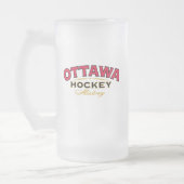 Ottawa Hockey History Mattiert Glass Tasse (Links)