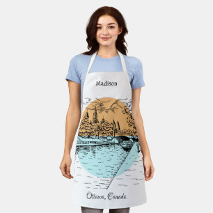 Ottawa Illustration individuelle Name Schürze