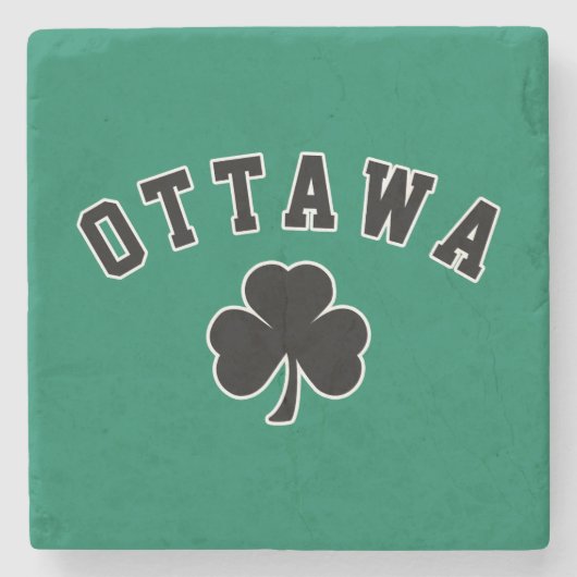 Ottawa Irisch Steinuntersetzer (Vorderseite)