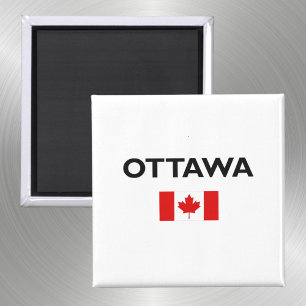 Ottawa Kanada Kanadische Flagge Hellfarbe Magnet