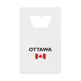 Ottawa Kanada Kanadische Flagge Licht Farbe Geldbeutel Flaschenöffner
