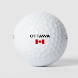 Ottawa Kanada Kanadische Flagge Licht Farbe Golfball