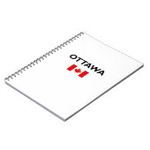 Ottawa Kanada Kanadische Flagge Licht Farbe Notizblock (Linke Seite)