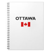 Ottawa Kanada Kanadische Flagge Licht Farbe Notizblock (Vorderseite)
