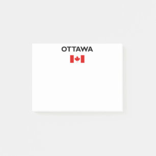 Ottawa Kanada Kanadische Flagge Licht Farbe Post-it Klebezettel