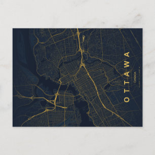 Ottawa Kanada Karte Minimal