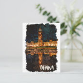 Ottawa Kanada Nachts Wasserfarbe Postkarte (Stehend Vorderseite)