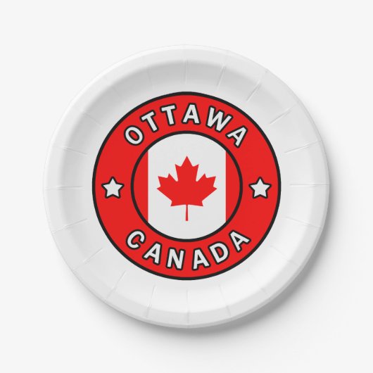 Ottawa Kanada Pappteller (Vorderseite)