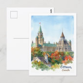 Ottawa, Kanada. Postkarte (Vorne/Hinten)