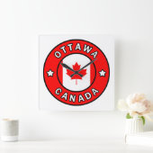 Ottawa Kanada Quadratische Wanduhr (Zuhause)