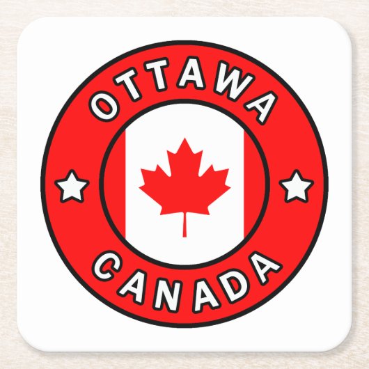 Ottawa Kanada Rechteckiger Pappuntersetzer (Vorderseite)