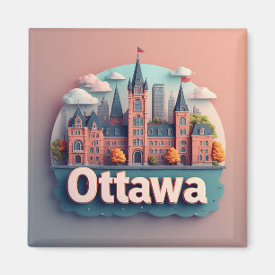 🧲 Ottawa Kanada Reise Erinnerung Für Reisebegeist Magnet