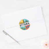 Ottawa Kanada Reise Runder Aufkleber (Umschlag)