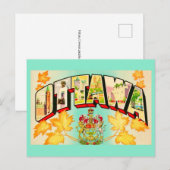 Ottawa Kanada Retro-Postkarte Postkarte (Vorne/Hinten)