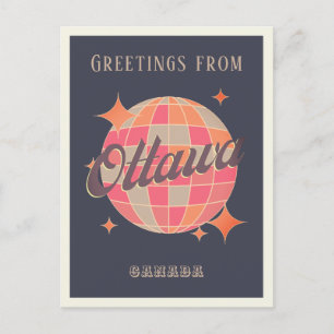 Ottawa Kanada retro vintage Grüße Postkarte